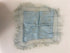 Vintage 1910s Blue Linen Handkerchief with Lace Border