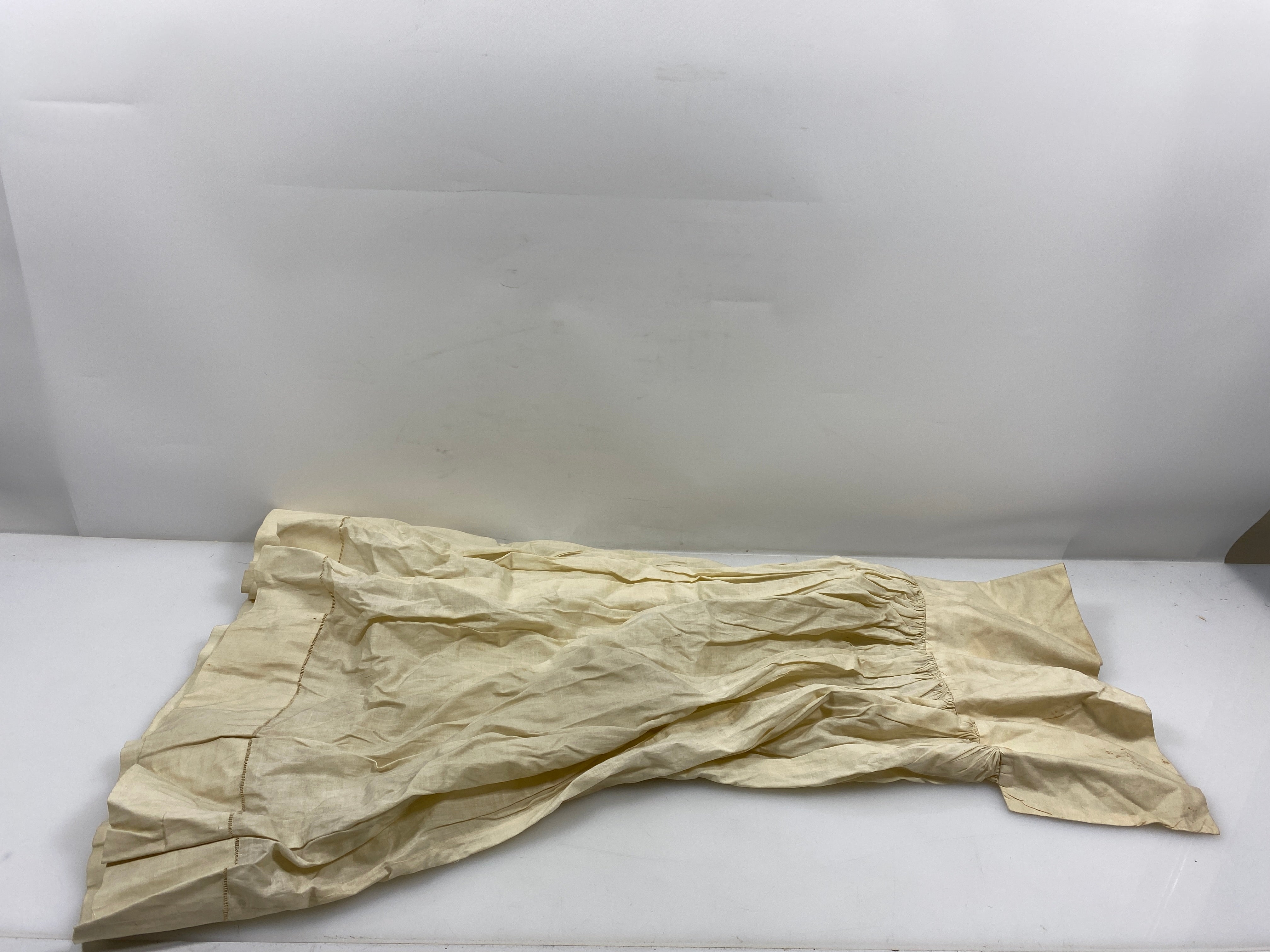 Vintage 1910s Tan Linen Children's Underskirt