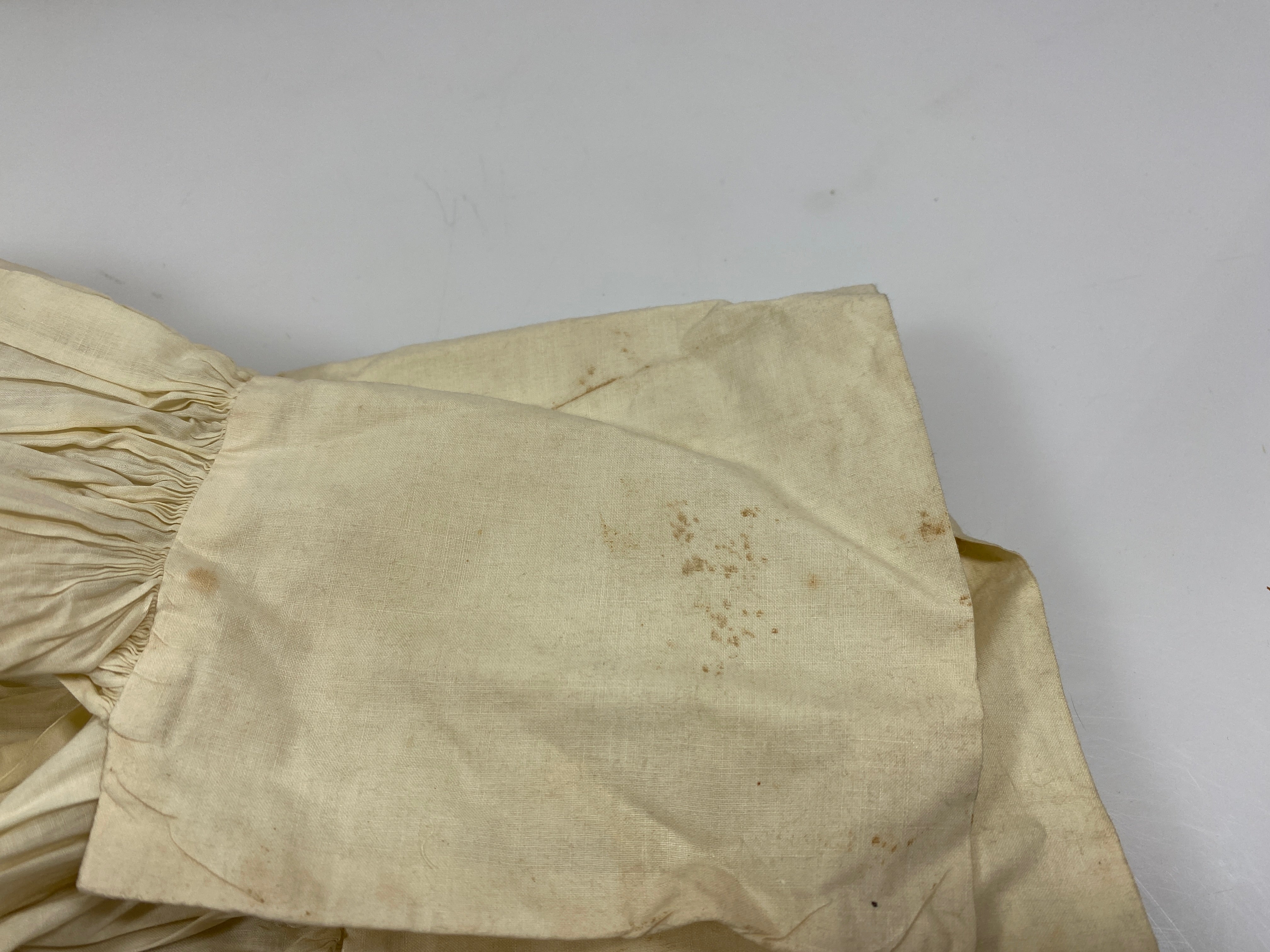 Vintage 1910s Tan Linen Children's Underskirt