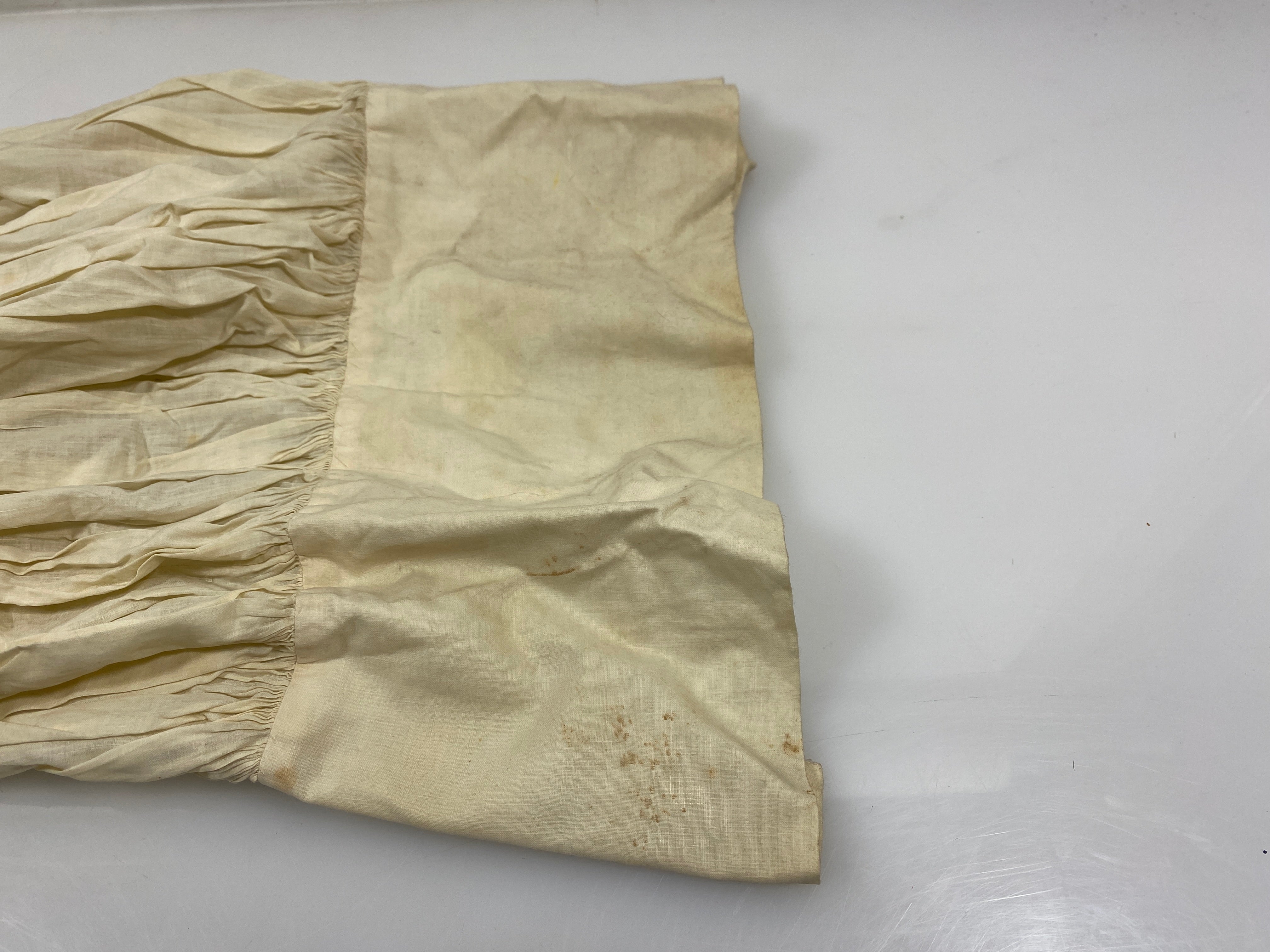 Vintage 1910s Tan Linen Children's Underskirt