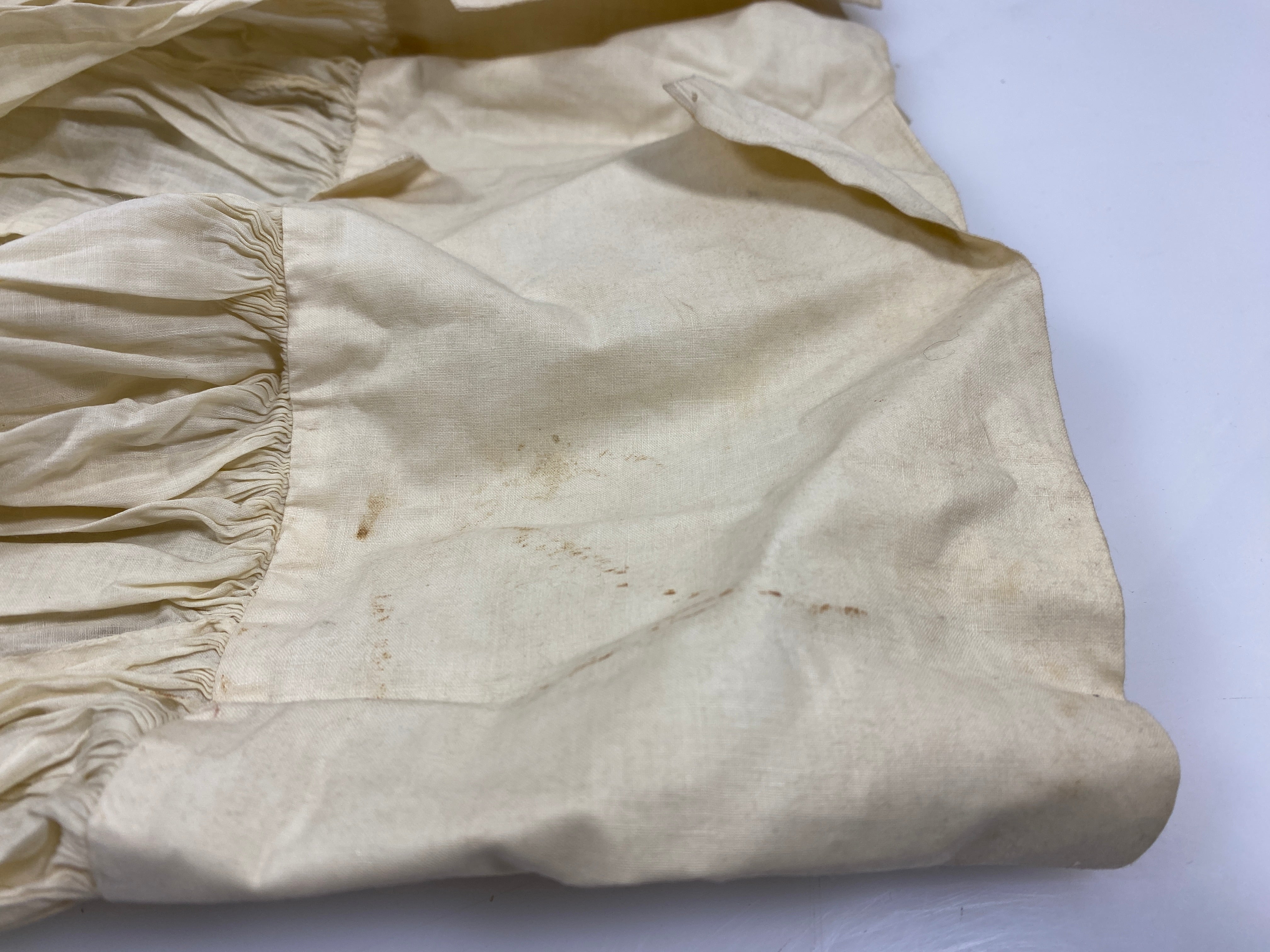 Vintage 1910s Tan Linen Children's Underskirt