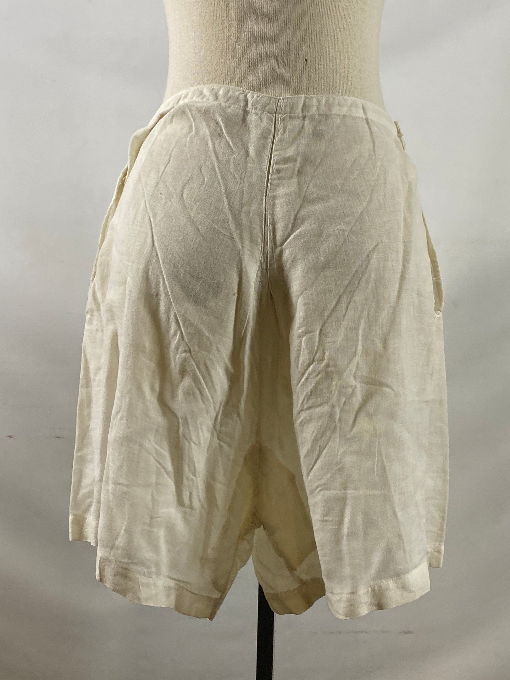 Vintage 1910s White Cotton Underwear Size Unknown