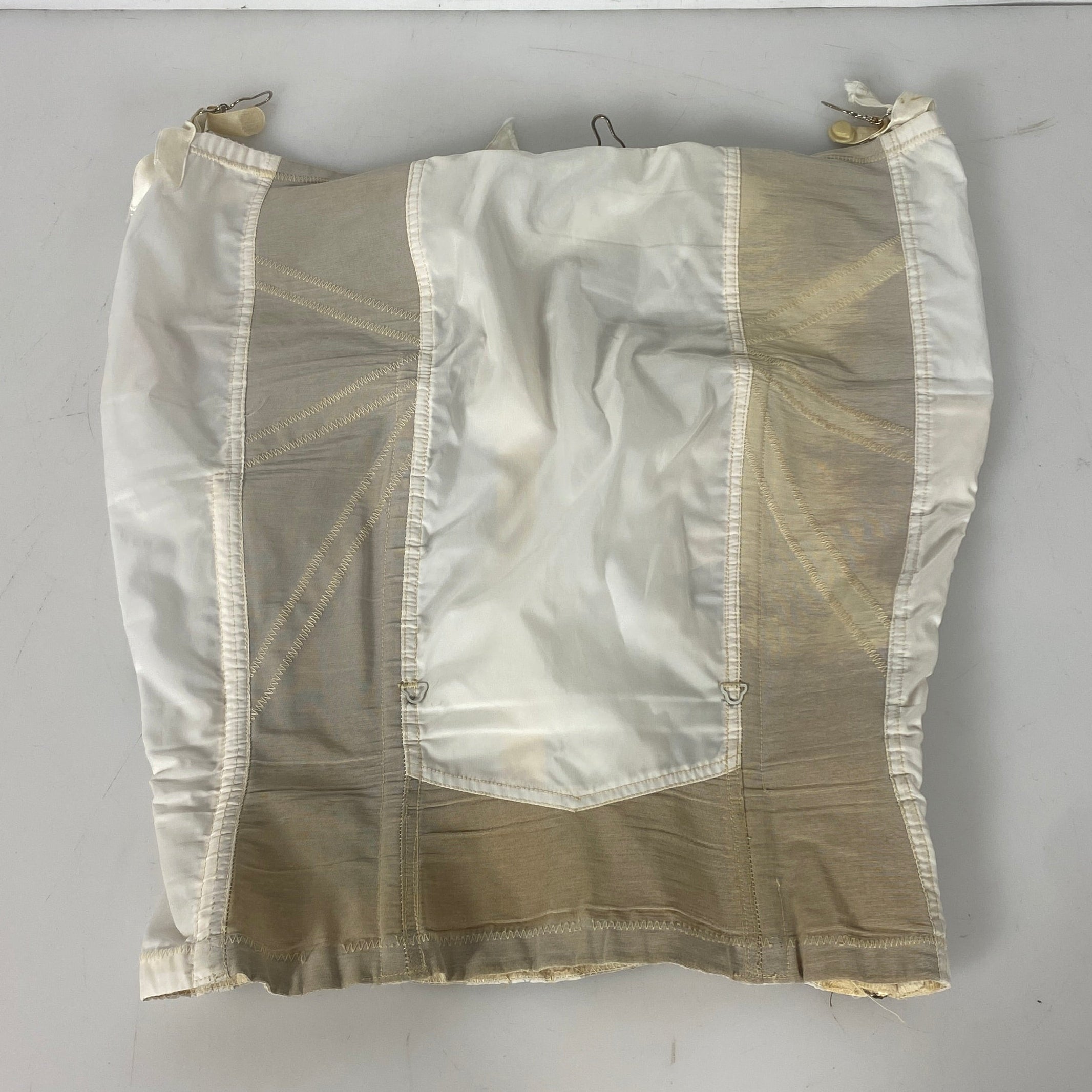 Vintage 1910s White Girdle with Zipper Closures