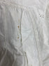 Vintage 1910s White Linen Dress with Floral Eyelet Lace Pattern
