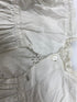Vintage 1910s White Linen Dress with Floral Eyelet Lace Pattern