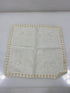 Vintage 1910s White Linen Handkerchief with Crocheted Lace Border