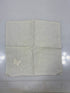 Vintage 1910s White Linen Handkerchief with Embroidered Butterfly Design