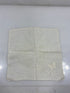 Vintage 1910s White Linen Handkerchief with Embroidered Butterfly Design