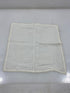 Vintage 1910s White Linen Handkerchief with Eyelet Lace Border
