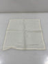 Vintage 1910s White Linen Handkerchief with Eyelet Lace Border