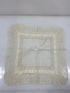 Vintage 1910s White Linen Handkerchief with Intricate Lace Details