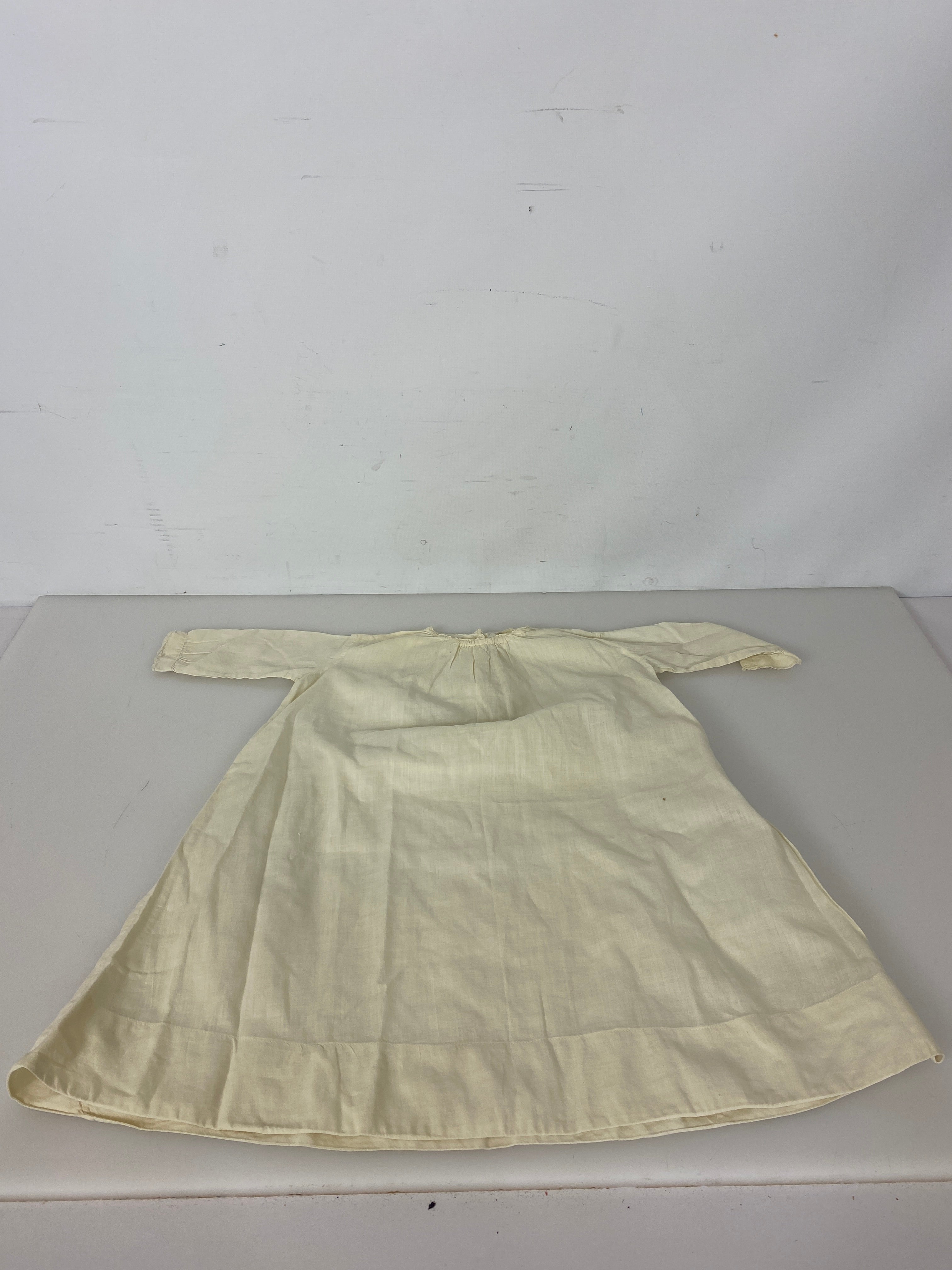Vintage 1910s White Linen Infant's Dress
