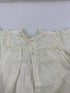 Vintage 1910s White Linen Infant's Dress with Eyelet Lace Collar
