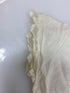 Vintage 1910s White Linen Infant's Dress with Pink and Blue Floral Embroidery