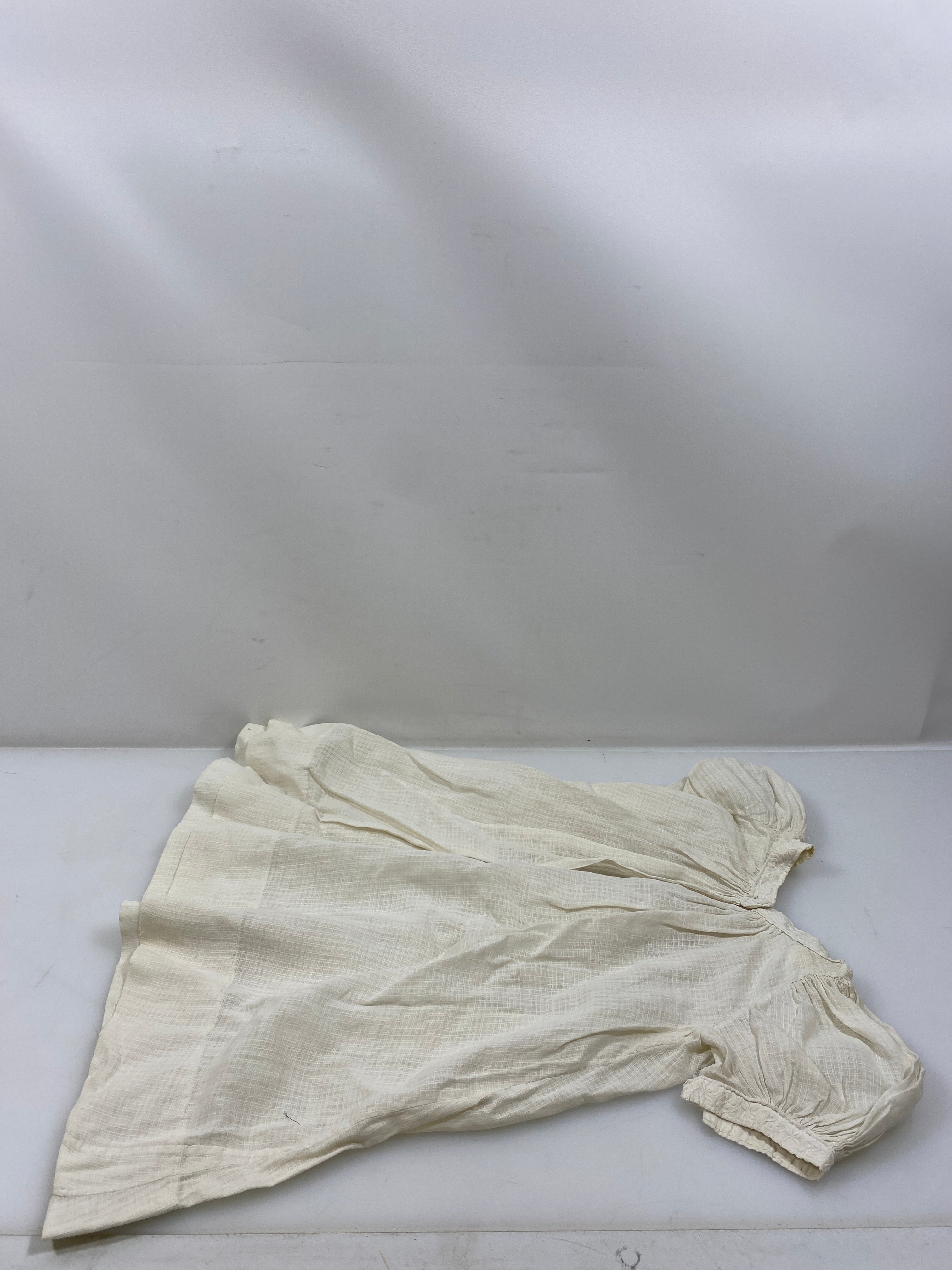 Vintage 1910s White Linen Infant's Dress