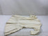 Vintage 1910s White Linen Long-Sleeve Infant's Dress with Floral Details