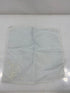 Vintage 1920s Sheer Blue Handkerchief with White Embroidered Flowers