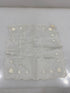 Vintage 1920s Sheer White Handkerchief with Floral Lace