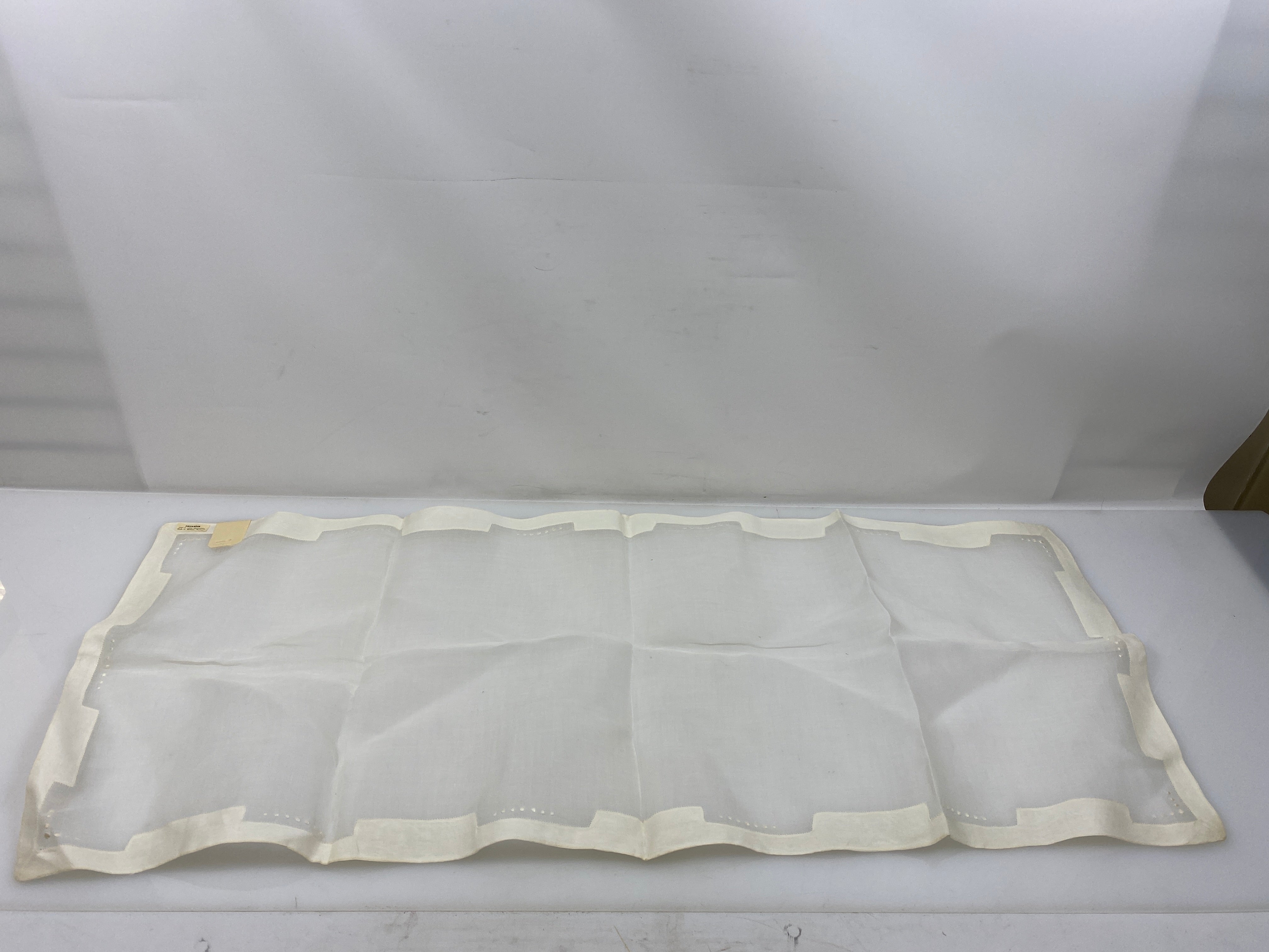 Vintage 1920s Sheer White Linen Doily