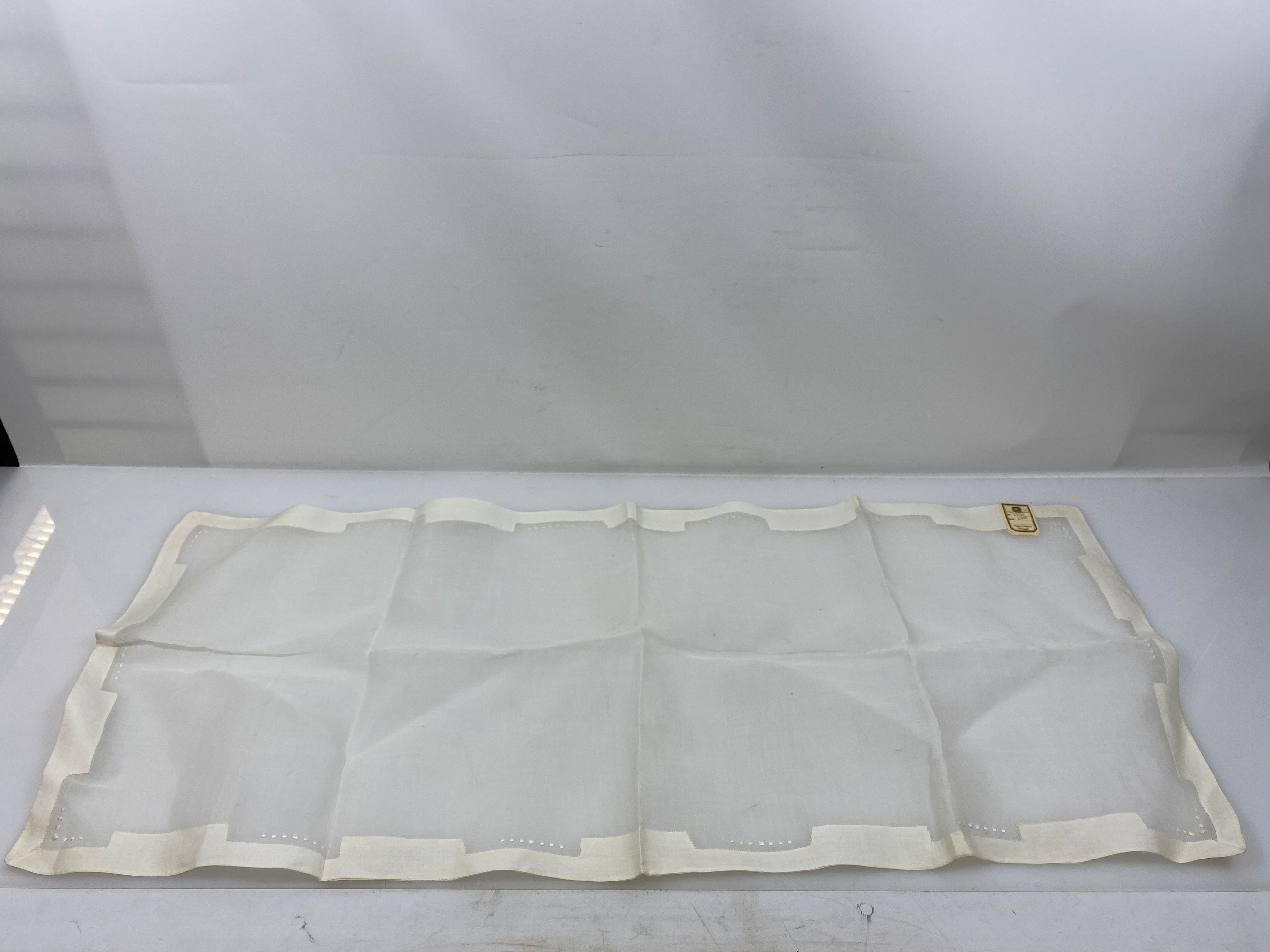 Vintage 1920s Sheer White Linen Doily
