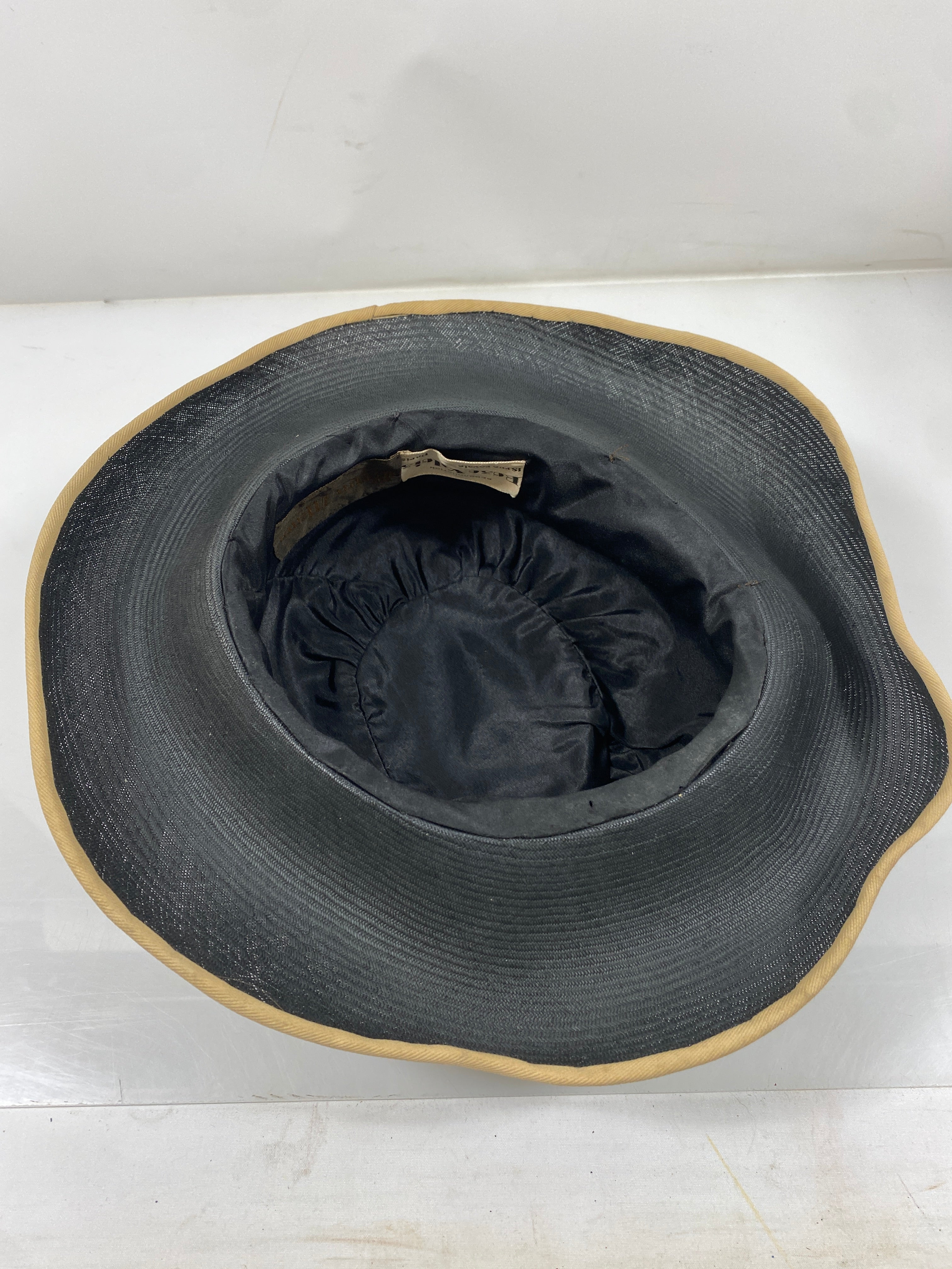Vintage 1920's Style Bryn Mawr Reproduction Rose Valois Paris Hat