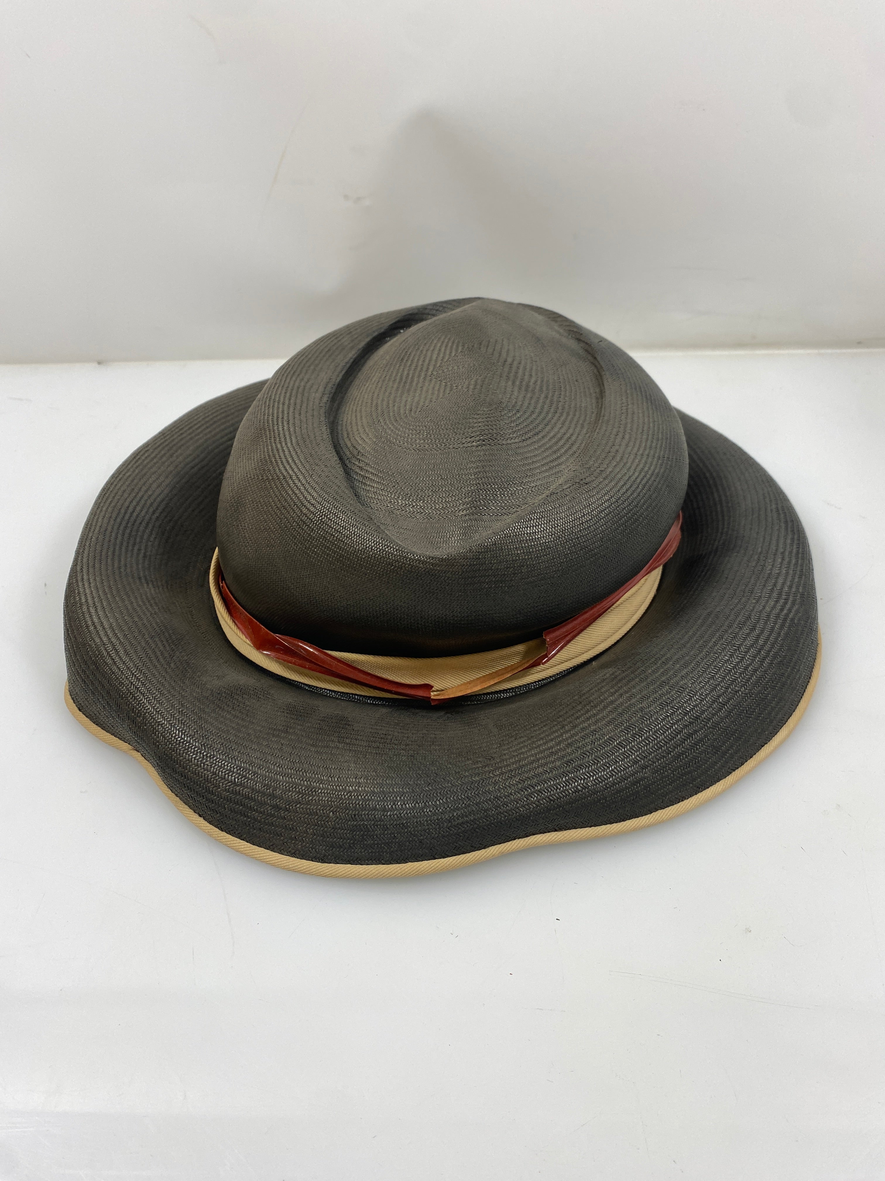 Vintage 1920's Style Bryn Mawr Reproduction Rose Valois Paris Hat