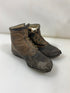 Vintage 1925 Children's Brown Leather High-Top Shoes
