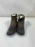 Vintage 1925 Children's Brown Leather High-Top Shoes