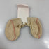 Vintage 1927 Tan Knit Baby Bootees with Pink Details
