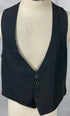 Vintage 1930's Black Vest Men's Size Unknown