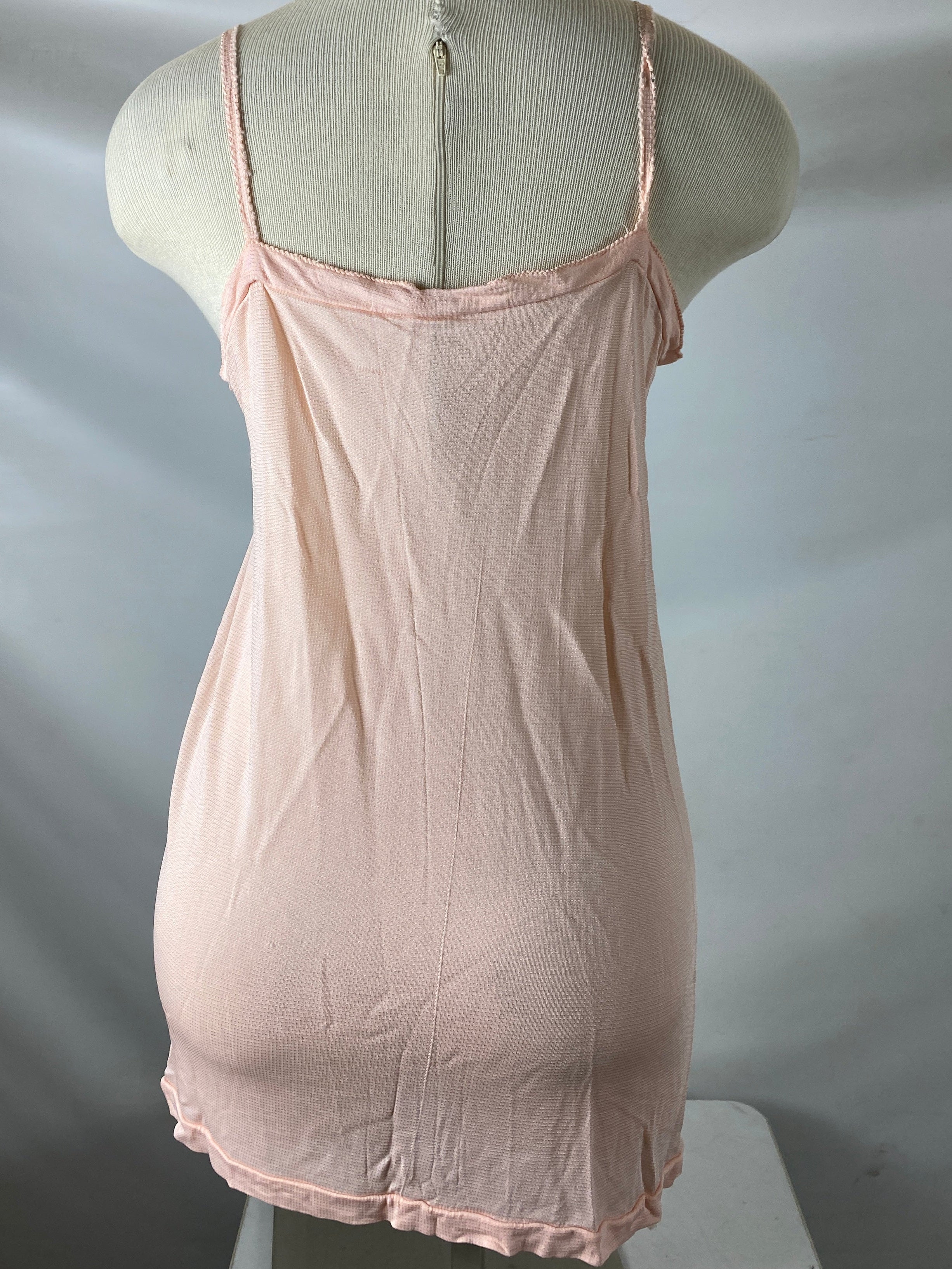 Vintage 1930s Pink Nylon Undervest