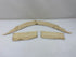 Vintage 1930s Tan Scalloped Collar and Cuff Set