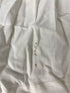Vintage 1932 White Linen Baby's Collared Dress with Pink Embroidered Details