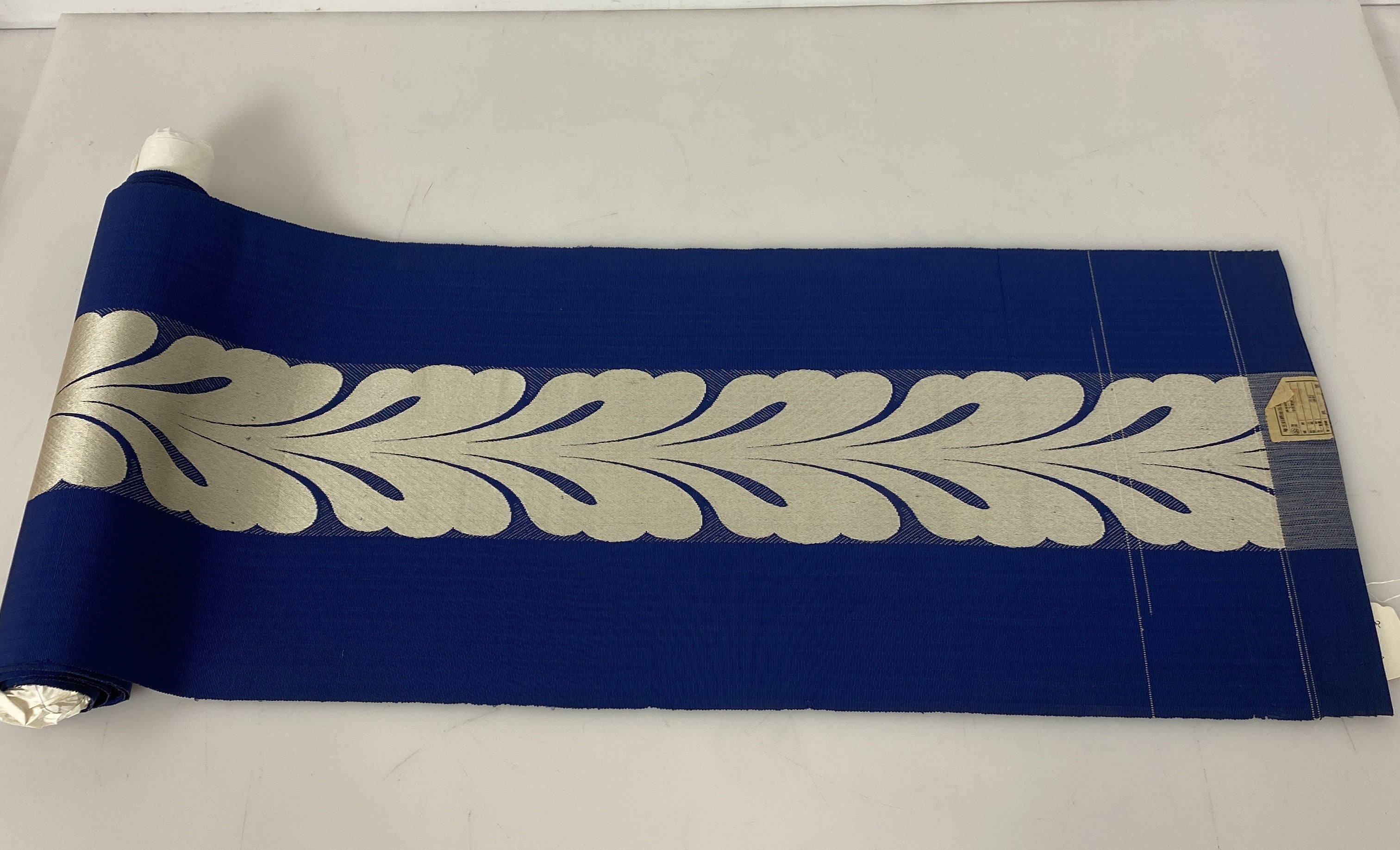 Vintage 1940s Blue Fabric Banner 158x12