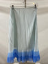 Vintage 1940s Blue Slip Skirt with Blue Tiered Crinoline