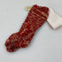 Vintage 1940s Red and White Knit Children's Socks