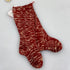 Vintage 1940s Red and White Knit Children's Socks