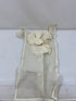 Vintage 1940s Sheer White Linen Dickie with Frilly Lace Details