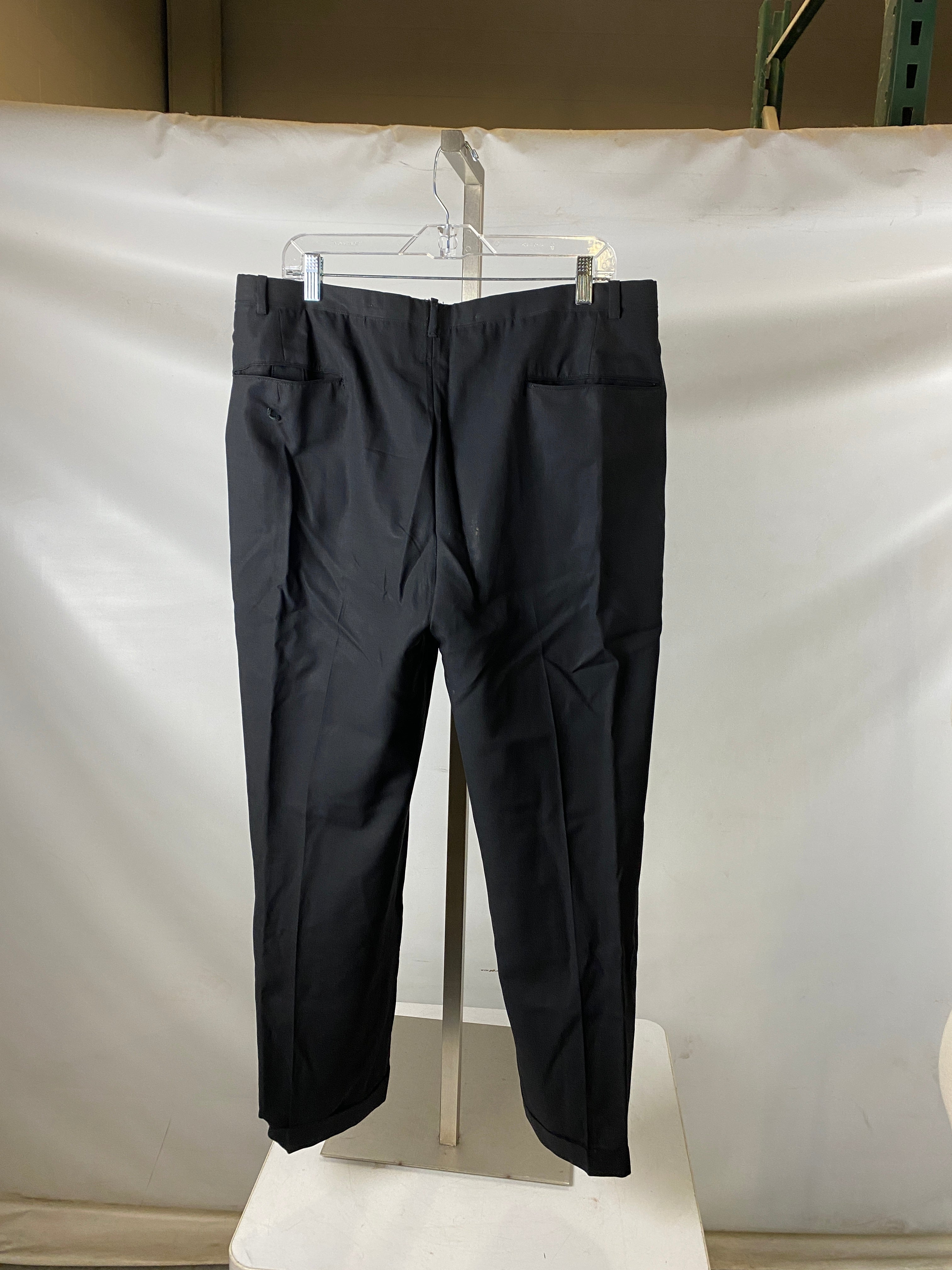 Vintage 1950's Black Suit Pants Men's Size Unknown
