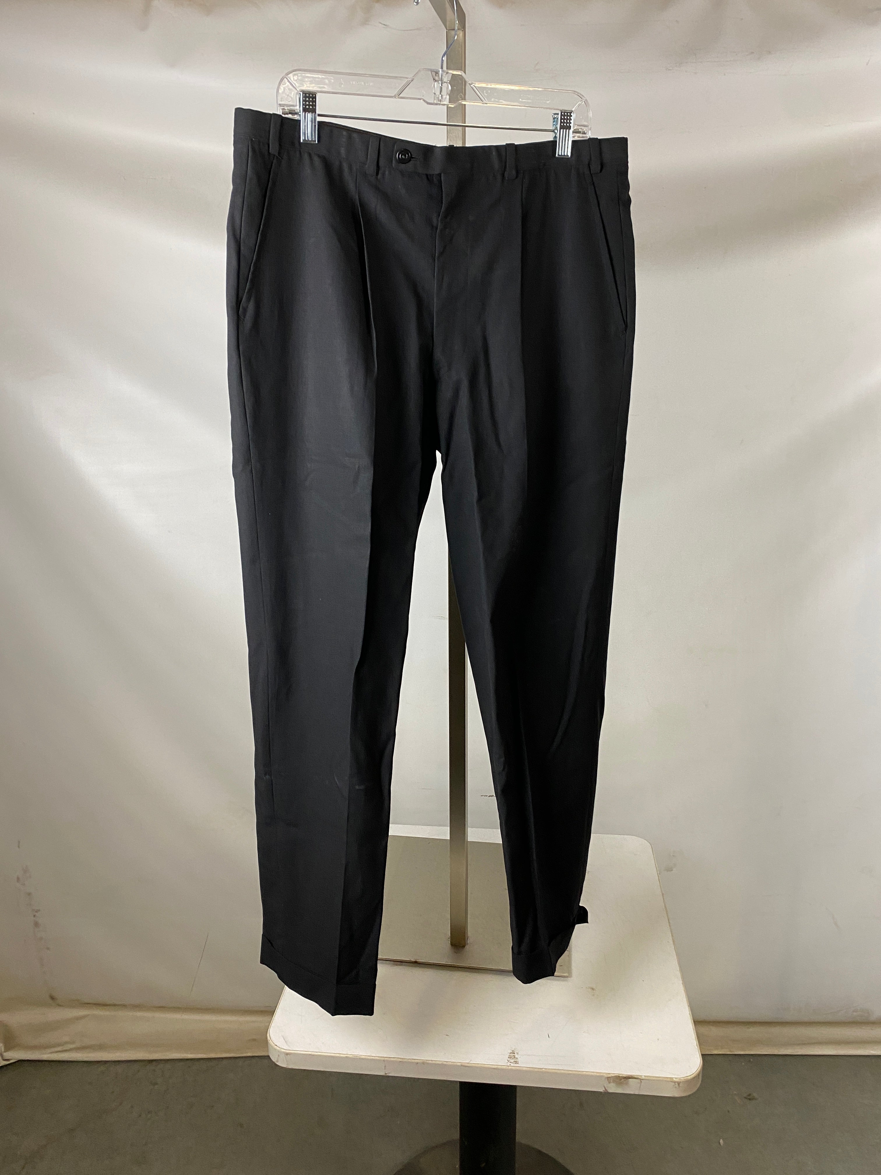 Vintage 1950's Black Suit Pants Men's Size Unknown