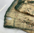 Vintage 1950s Green and Tan Fabric with Floral Pattern