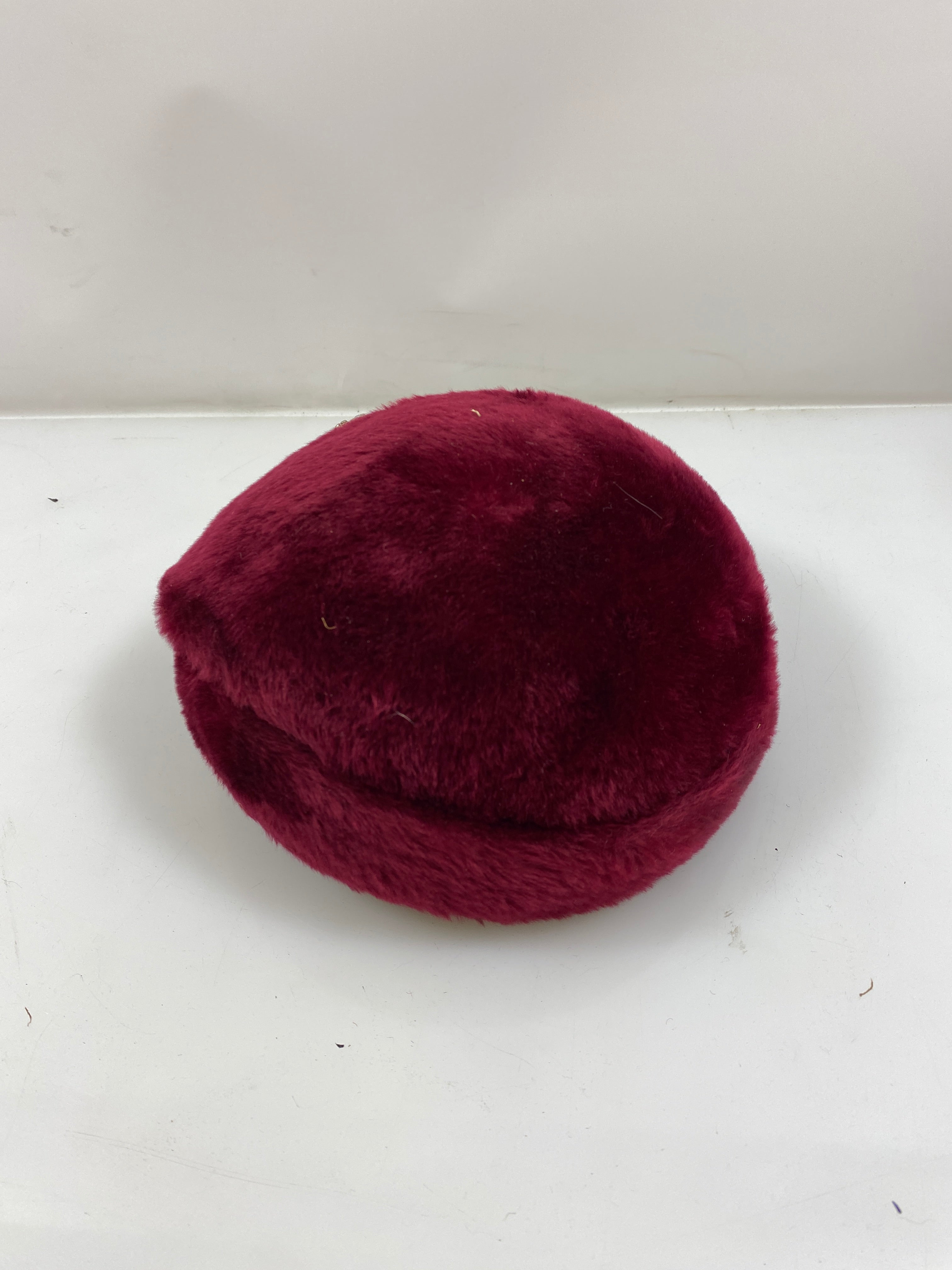 Vintage 1950's Ken Blair Exclusive Maroon Pill Box Women's Hat