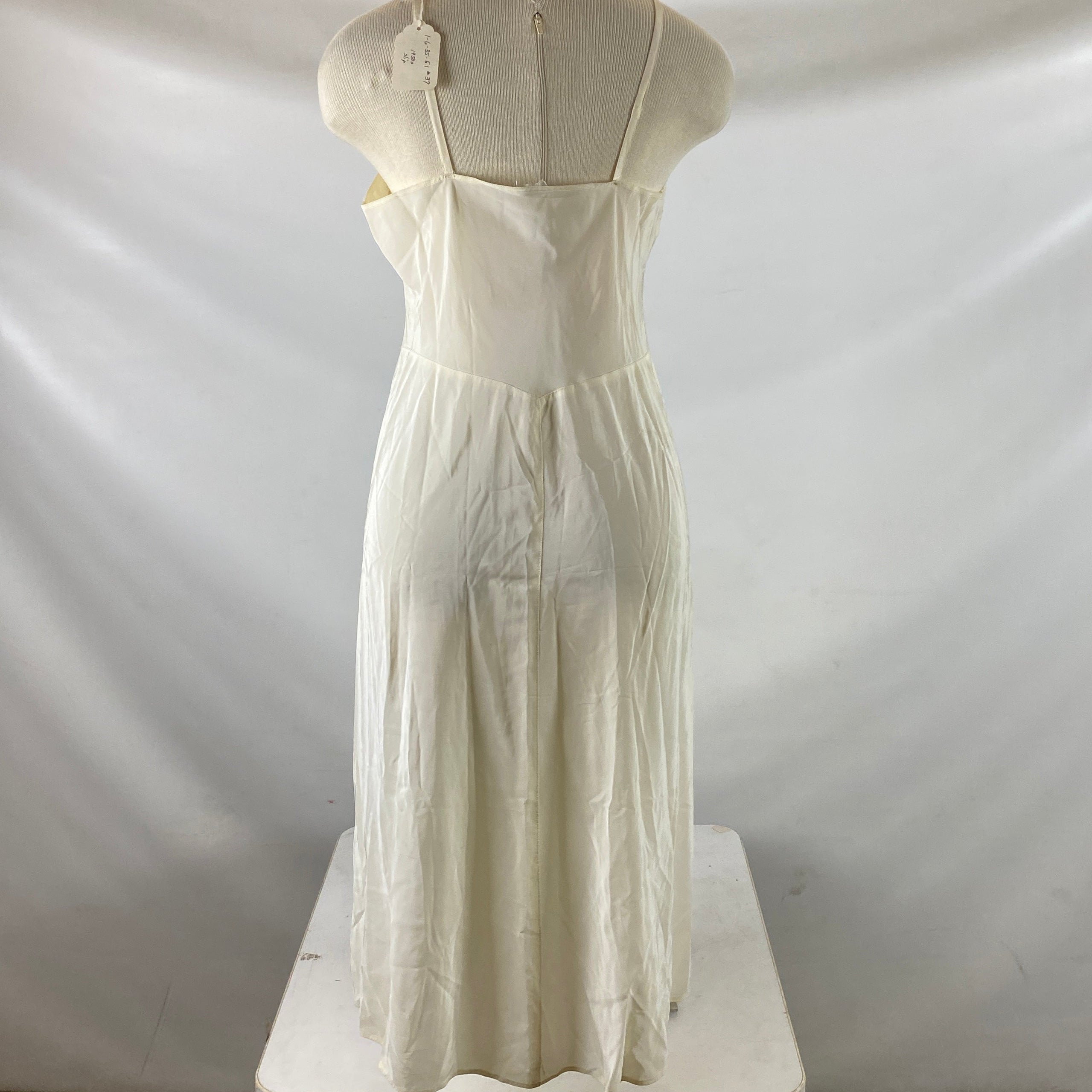 Vintage 1950s "PaceMaker" Acetate White Slip Size Unknown