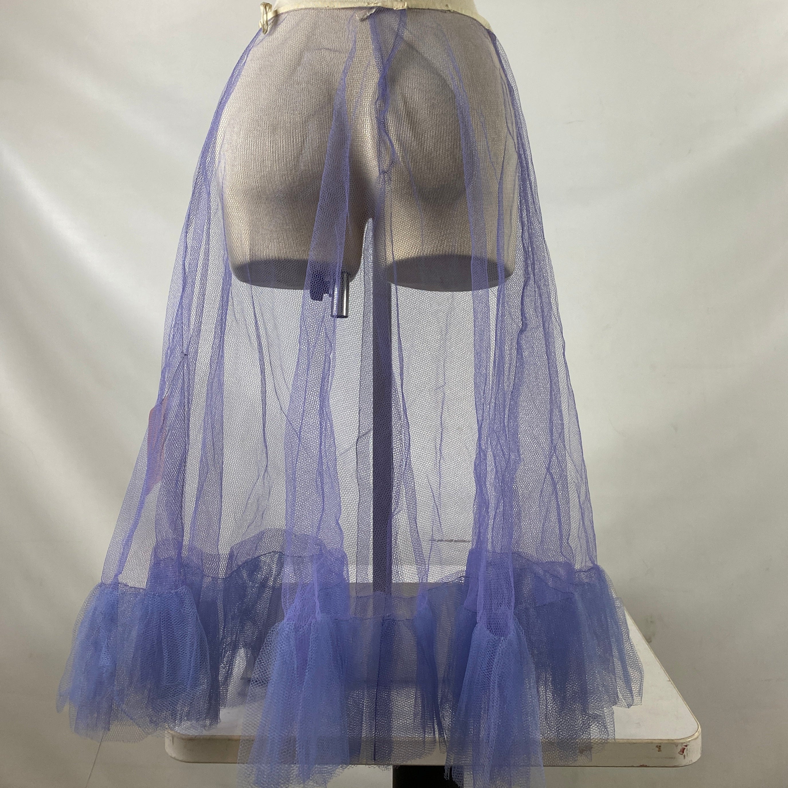 Vintage 1950s Purple Crinoline Slip