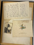Vintage 1950s Scrapbook with letters/ephemera from 1820s Marion, OH