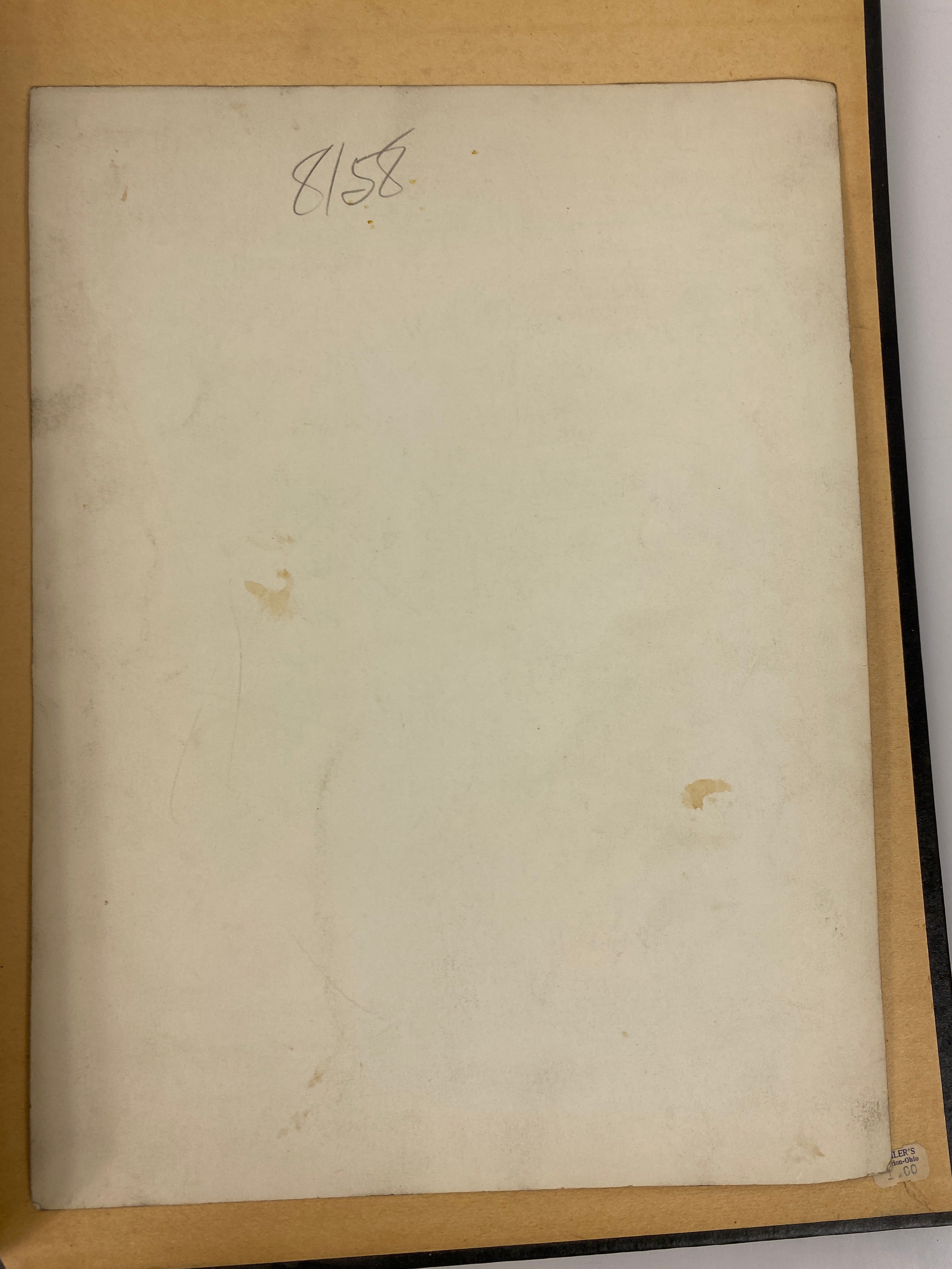 Vintage 1950s Scrapbook with letters/ephemera from 1820s Marion, OH
