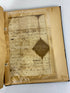 Vintage 1950s Scrapbook with letters/ephemera from 1820s Marion, OH