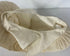 Vintage 1950s Tan Embroidered Butterfly Sleeves with Eyelet Lace Details from the Philippines