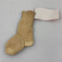Vintage 1950s Tan Striped Knit Children's Socks