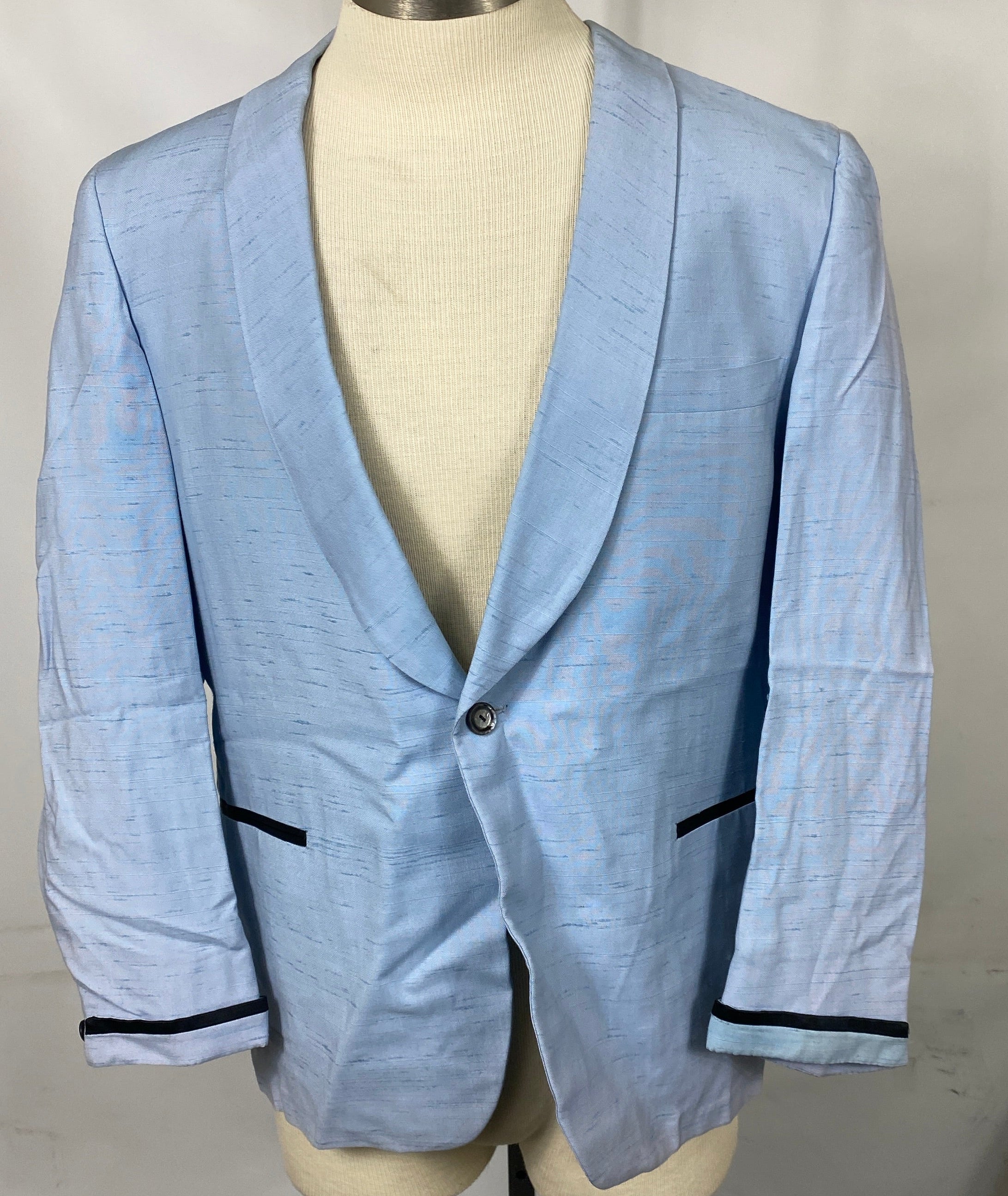 Vintage 1960's After Six Light Blue Dinner Jacket Men's Size 40 Short